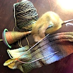 Spindle-spun socks